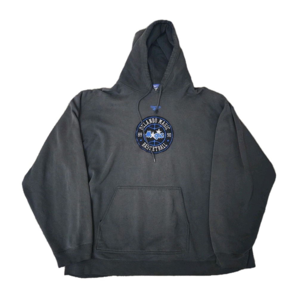 Vintage Orlando Magic Mens 2XL Oversized Reebok Basketball Hoodie Embroidered